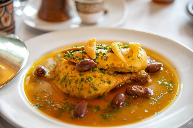 Moroccan chicken.