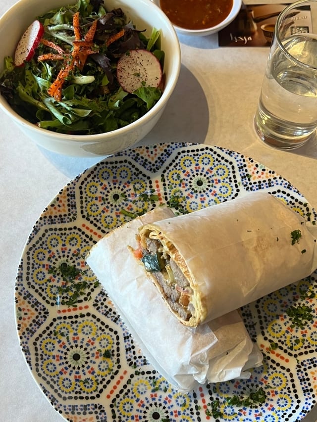 Kefta kabob wrap.